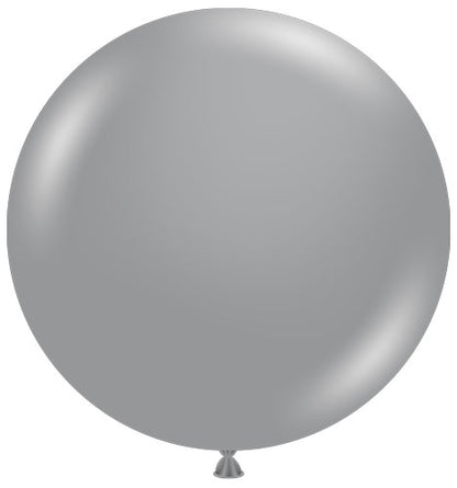 24" Silver TUFTEX Balloons