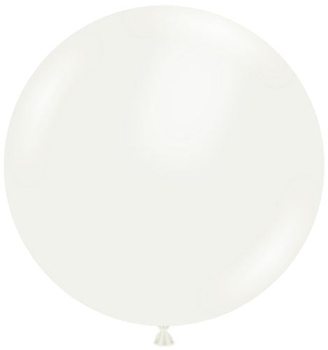24" White TUFTEX Balloons
