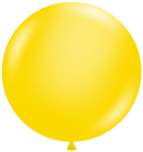 24" Yellow TUFTEX Balloons