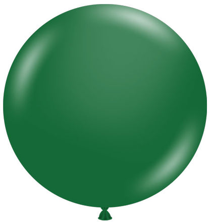 24 Metallic Forest Green TUFTEX Balloons