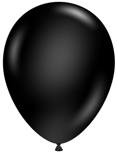 5" Black TUFTEX Balloons