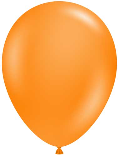 Crystal Tangerine Balloons