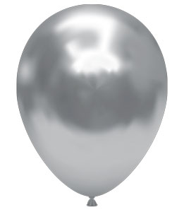 5 Effects Silvery TUFTEX Balloons