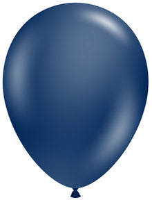 5 Metallic Midnight Blue TUFTEX Balloons