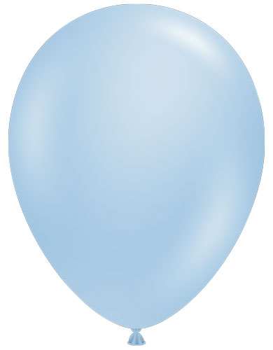 5 Metallic Sky Blue TUFTEX Balloons