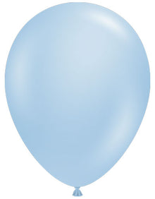 5 Metallic Sky Blue TUFTEX Balloons