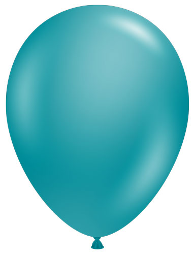11 Metallic Teal TUFTEX Balloons