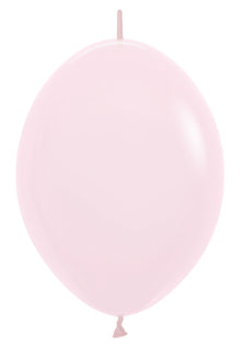 12 Pastel Matte Pink Link-O-Loons