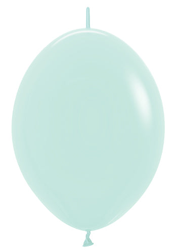 12 Pastel Matte Green Link-O-Loons