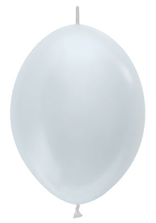 6 Pearl White Link-O-Loons
