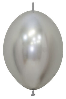 12 inch Reflex Silver Link-O-Loons