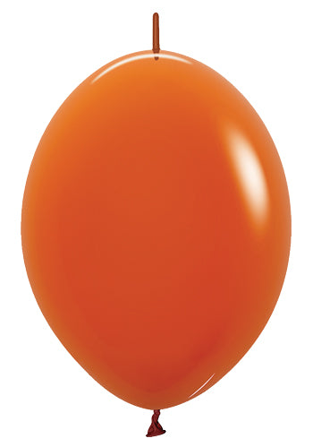 12 Deluxe Sunset Orange Link-O-Loons