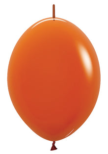 6" Deluxe Sunset Orange Link-O-Loons
