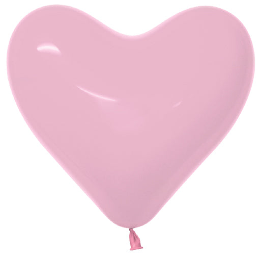 6" Fashion Bubble Gum Pink Hearts
