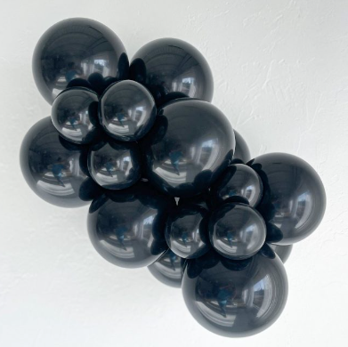 5" Black TUFTEX Balloons