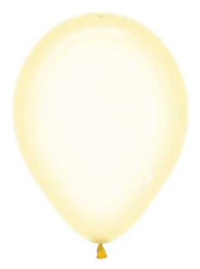 Crystal Pastel Yellow Latex Balloons