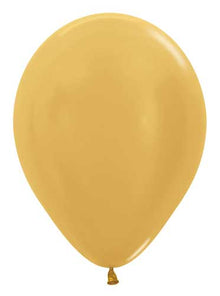 Metallic Gold Latex Balloons
