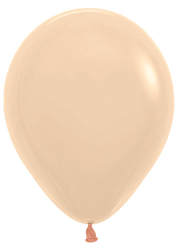 5 Pastel Matte Malibu Peach Sempertex Balloons
