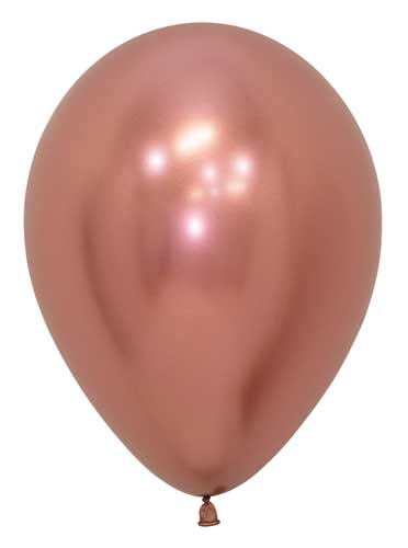 Reflex Rose Gold Latex Balloons