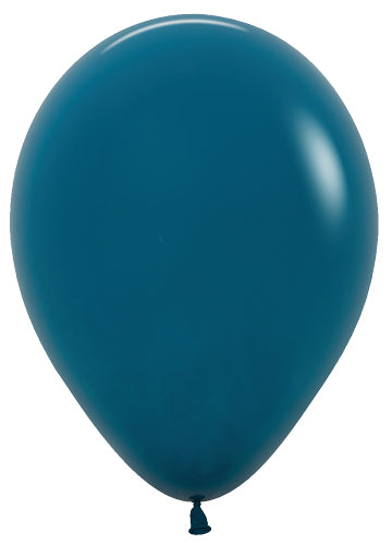 5 Deluxe Deep Teal Sempertex Balloons