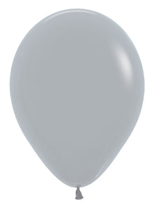 5 Deluxe Grey Sempertex Balloons