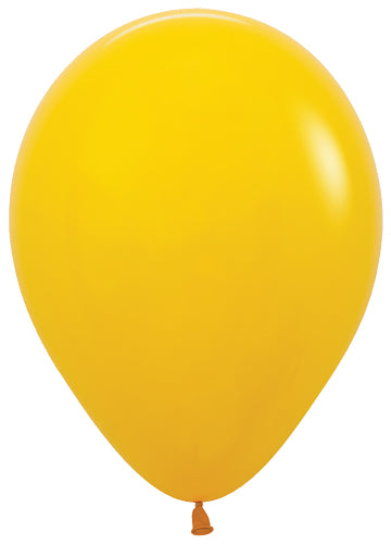5 Deluxe Honey Yellow Sempertex Balloons