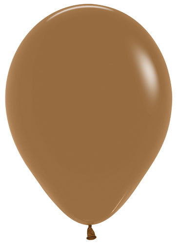 11 Deluxe Mocha Brown Sempertex Balloons