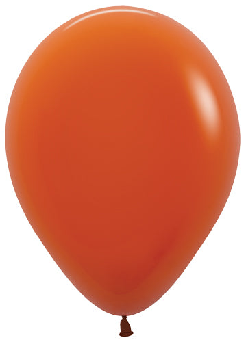 11 Deluxe Sunset Orange Sempertex Balloons