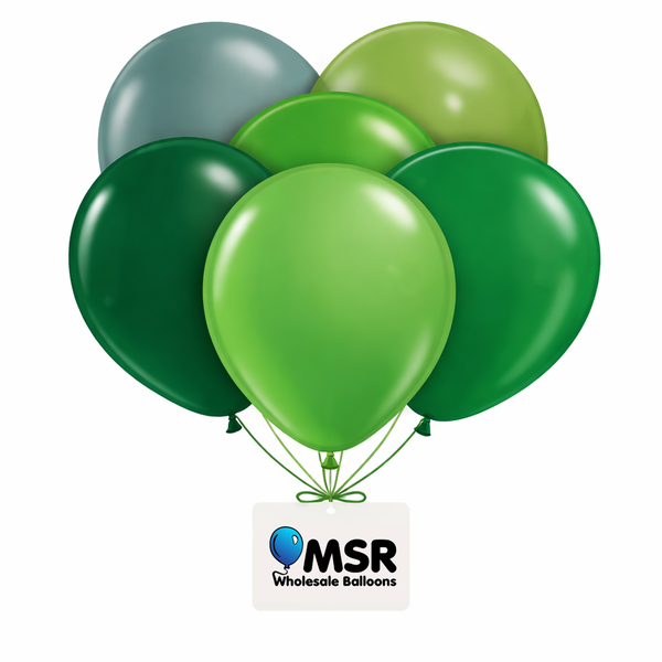 Dark Green Latex Balloons