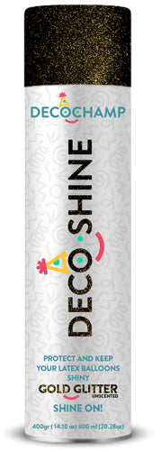 DECOSHINE Aerosol Gold Glitter Spray Canister
