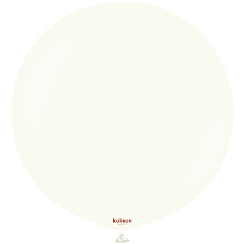 36 Retro White Kalisan Balloons