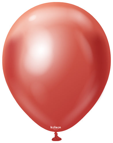 12" Mirror Red Balloons