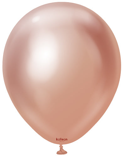 12" Mirror Rose Gold Balloons