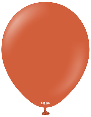 18" Retro Rust Orange Balloons
