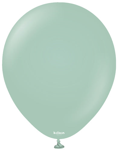 5" Retro Winter Green Balloons