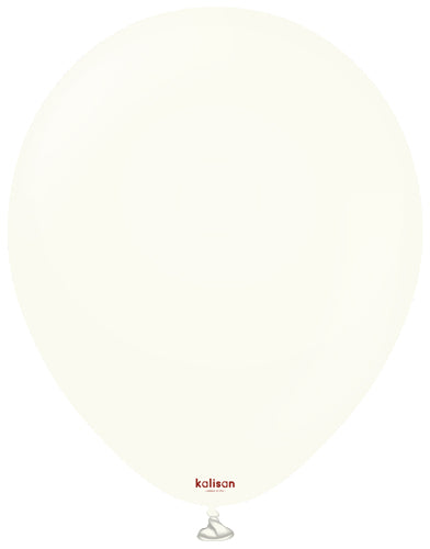 18" Retro White Balloons