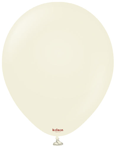 5" Retro White Sand Balloons