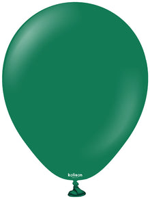 12" Standard Dark Green Balloons