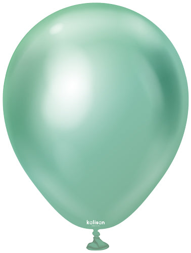 5" Mirror Green Balloons