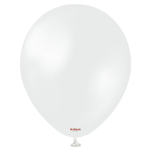 12 Opaque Satin Snow Kalisan Balloons