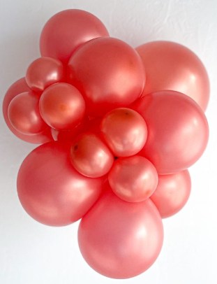 5" Metallic Rose Gold TUFTEX Balloons