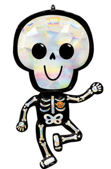 Iridescent Bare Bones Skeleton Foil Shape