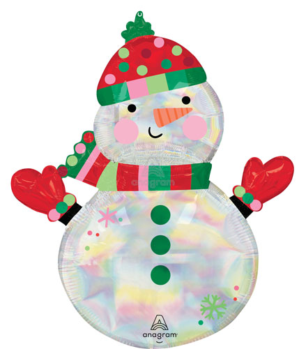 Shimmering Snowman Foil Shape