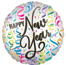 Happy New Year Satin Confetti Foil Balloons