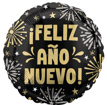 Feliz Ano Nuevo Fireworks Foil Balloons