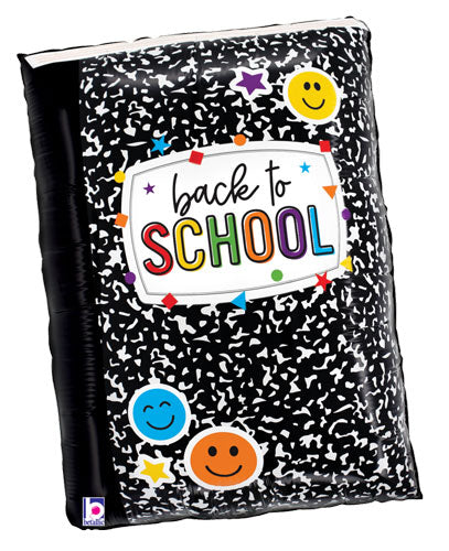 Back to School Composition Book Foil Balloons