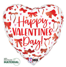 Valentine Red Bows Foil Balloons