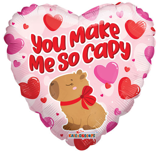 You Make Me So Capy Foil Balloons