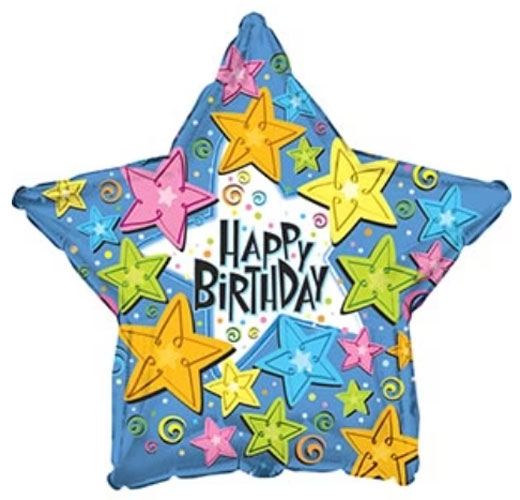 Birthday Stars Ultra Shape