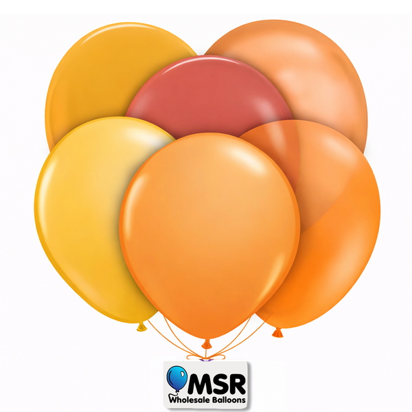 Orange Latex Balloons